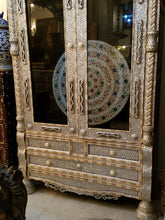 Syrian mother of pearl inlay armoire