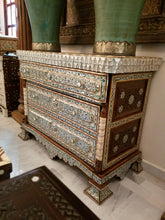 Syrian abalone shell chest of drawers
