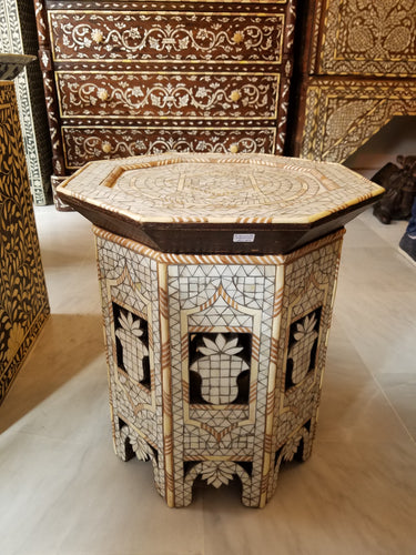 syrian mother of pearl side table
