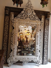 inlaid syrian extra large mirror with white mother of pearl shell